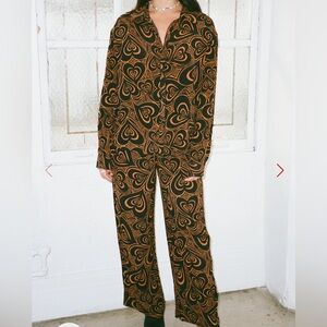 Bailey Set pants only LISA SAYS GAH Wild Hearts Brown